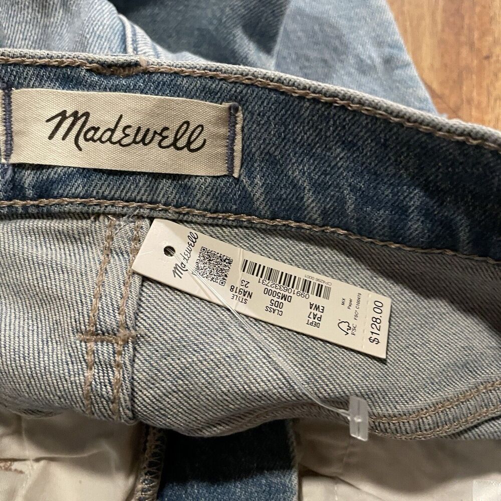 Madewell Jeans The Perfect Vintage Denim Raw Frayed Hem 5 Pocket Sz 23 New - Picture 3 of 9